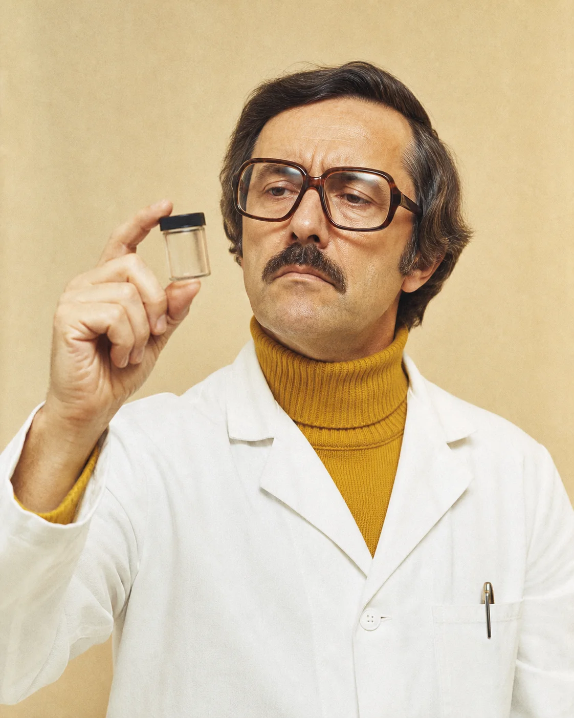 Portrait fictif du Dr Raoul Labeet, personnage parodique